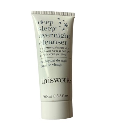thisworks Deep Sleep Overnight Cleanser Brightening Oat Amino Hyaluronic 3.3 Oz