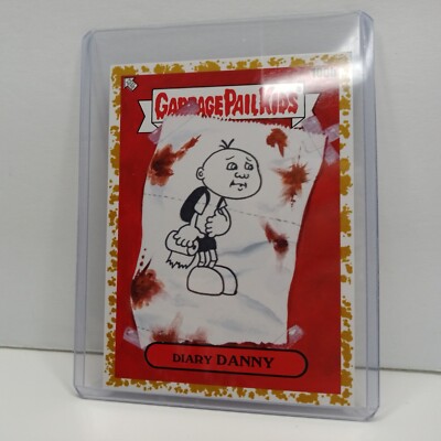 Garbage Pail Kids Book Worms Gold Parallel #100b Diary Danny 28/50 GPK