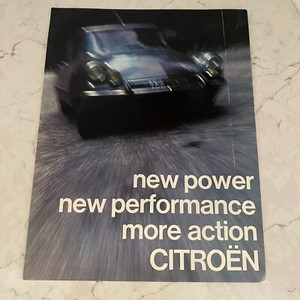 Vintage 1966 Citroen DS 19/ DS 21/ ID 19 Technical Data Specifications Brochure