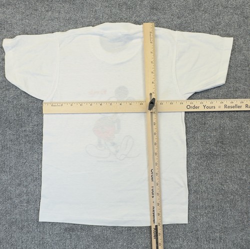 Vintage Mickey Mouse Sherry T-shirt Kids 10-12 White Florida Cool Mickey Disney - Picture 6 of 8