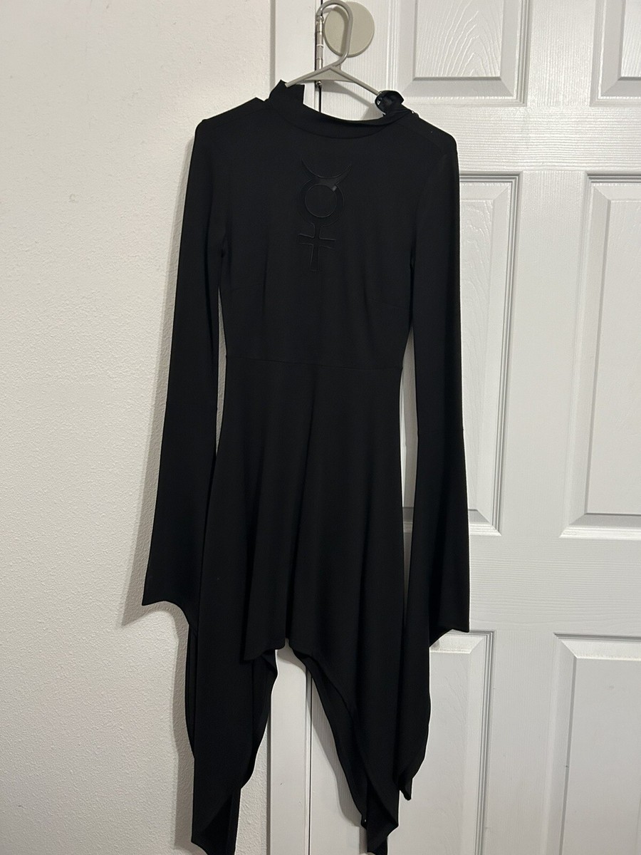 Mistress Mercury Long Sleeve Dress by Killstar