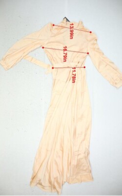 Boohoo Satin Wrap Belted Maxi Dress Champagne Cocktail Dress Womens 12 |  eBay