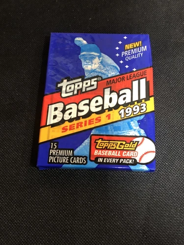 1993 Topps Baseball Series 1 Sealed Pack  From Box 🔥 Derek Jeter GOLD Rookie