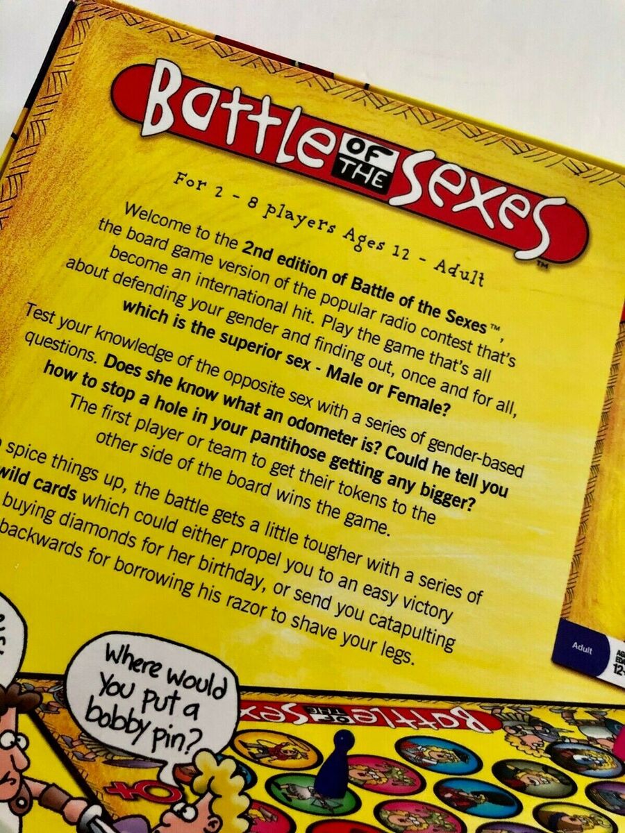 Battle of the Sexes 2nd Edition Board Game All new questions by