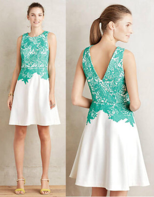 knee length dresses for ladies Anthropologie Antoinette Seafoam Green Lace Ruffle Midi Dress – Mustang  Sally Two's Closet main image 0