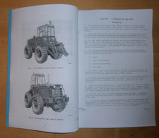 Michigan tractor 75DS. Sherman back acter. Model F9 User handbook.