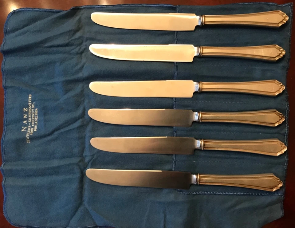 Sterling Alvin 1910 Hamilton Nuevo francés 9-3/4" 85g sin monograma Excelente Cond. Foto 2 de 2