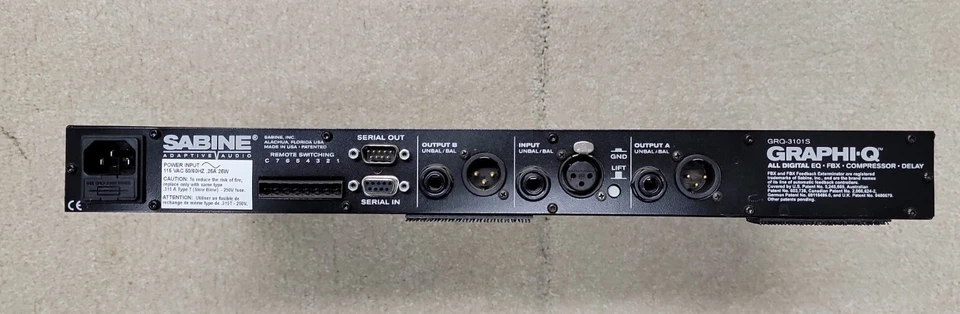 Sabine Graphi-Q GRQ-3101S Digital Equalizer - Image 2 of 2