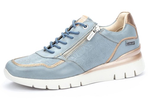 Zapatillas Mujer Pikolinos Cuero Flores Floral Cremallera Cantabria W4R-6994 - Imagen 2 de 4