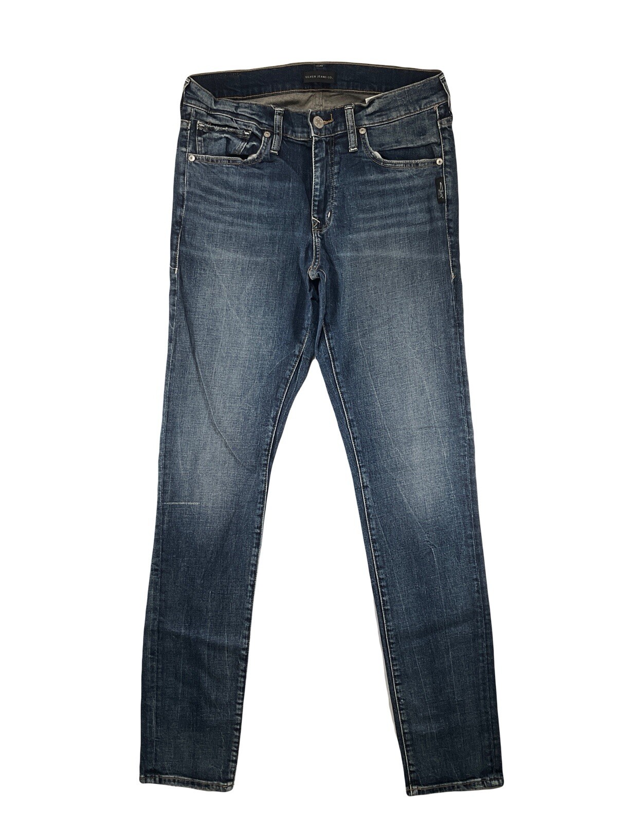Silver Jeans Kenaston Slim Leg Mid Rise Dark Wash Mens 31 x 34 New ...