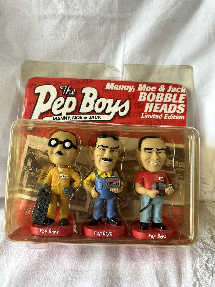 The Pep-Boys Manny, Moe and Jack Bobblehead Set Limited Edition