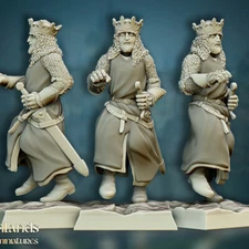 King Arthur Medieval Human Knight Fighter Paladin Miniature | D&D DnD |