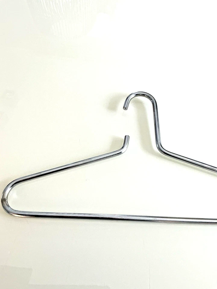 Dekorativ*Edelstahl/Chrom glänzend Garderobenbügel Hosenbügel schwer 1 Stück geb - Bild 3 von 3