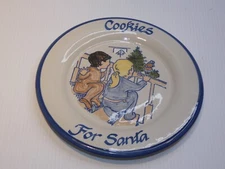 Louisville Stoneware "Cookies for Santa" Plate