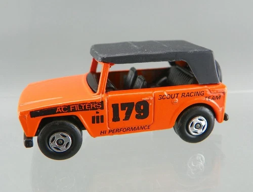 Vintage 1969 Matchbox Superfast MB18 Diecast Orange Scout Racing 179 Field Car