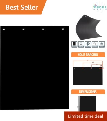2 Pack Black Polymer Mudflaps 24x30 Inch Heavy Duty Fits Truck All-Season