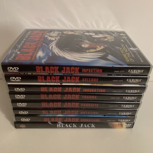 Lot of 8 Black Jack DVDs Vol 1 2 3 4 5 6 7 & A Surgeon With The Hands Of God