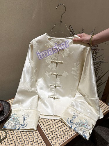 Chinese Style Jacket Women's Luxury Design Temperament Embroidered Top Coats - Picture 14 of 19