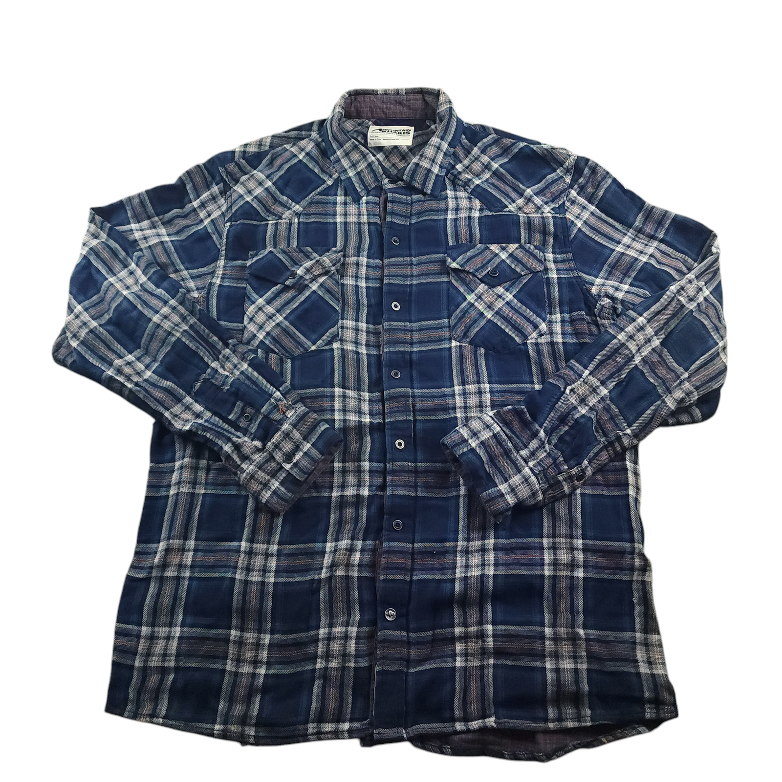 Mountain Khakis Shirt L Mens Sublette Flannel Relaxed Fit Double Weave Plaid