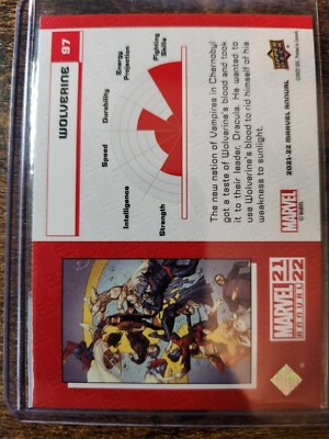 2021-22 Upper Deck Marvel Annual Wolverine Blue Parallel SP #97 X