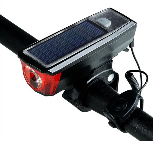 USB Rechargeable Solar Bicycle Front 