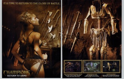 2004 Champions: Return to Arms PS2 Print Ad/Poster Norrath Everquest Promo Art