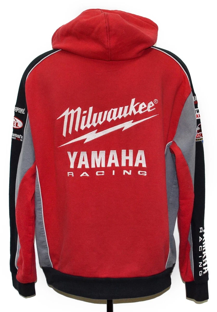 MILWAUKEE YAMAHA MOTO GP RACING HOODED JACKET MULTI SIZE L ADULT