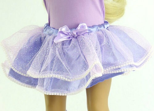 MUÑECA DE BALLET LAVANDA DE 18" TRAJE Leotardo Tutú para CHICAS AMERICANAS VIAJE Muñecas NUEVO - Imagen 2 de 3