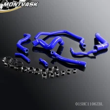 Blue Fit For BMW 89-95 E34 520i M50 525i 525ix Silicone Radiator Hose Clamps Kit