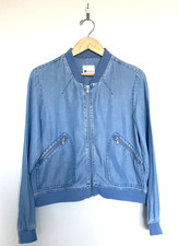 Vintage Stylus Women's Bomber Zip Up Jacket W Banded Cuffs And Hem Sz L?