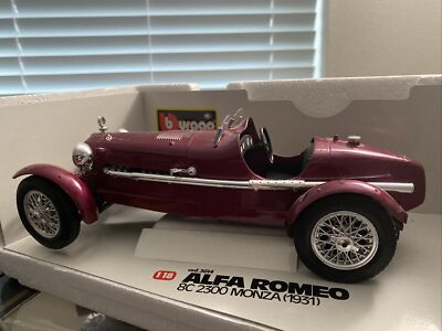Bburago Alfa Romeo 8C 2300 Monza 1931 Diecast 1:18 Cod 3014