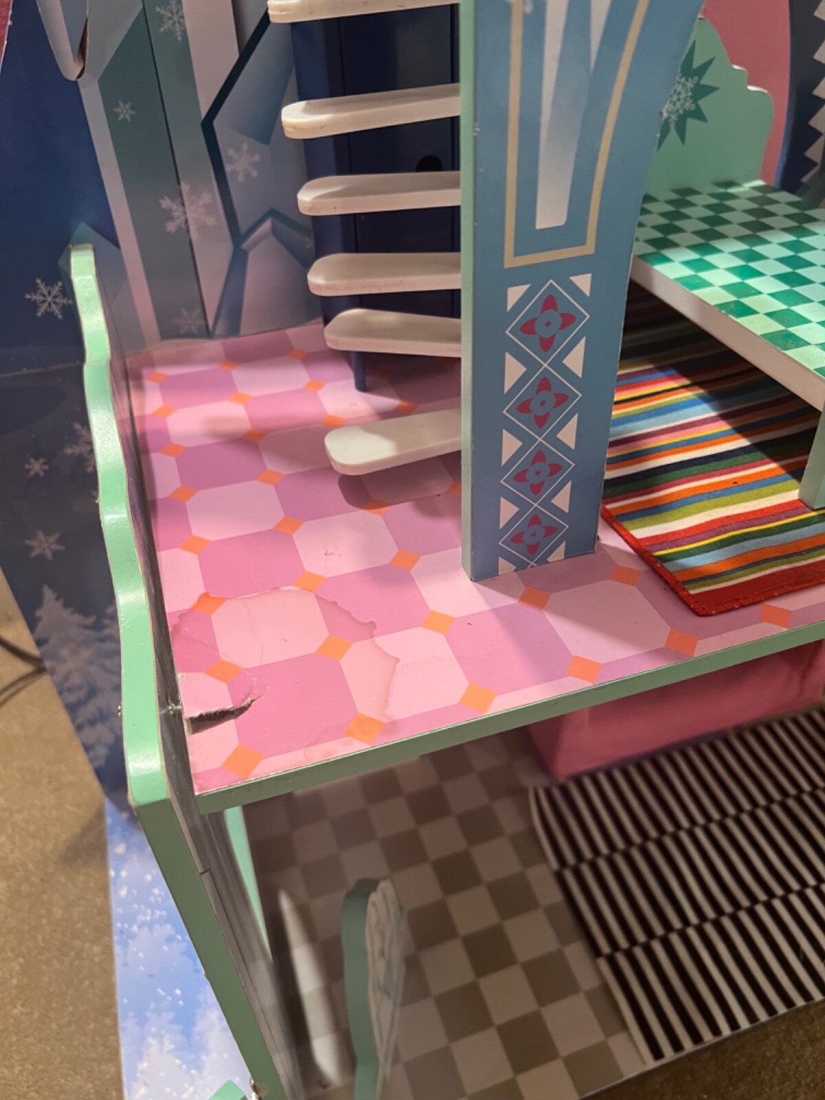 Kidkraft Disney Frozen Ice Castle Doll house with Furniture, Barbie