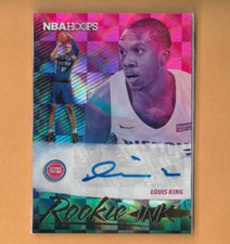 2019-20 Panini NBA Hoops Louis King Rookie Ink Auto RC, Detroit Pistons #RI-LSK