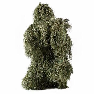 JT Outdoor Kids 3D Ghillie Suit Woodland Camouflage Hunting Games Clothing US