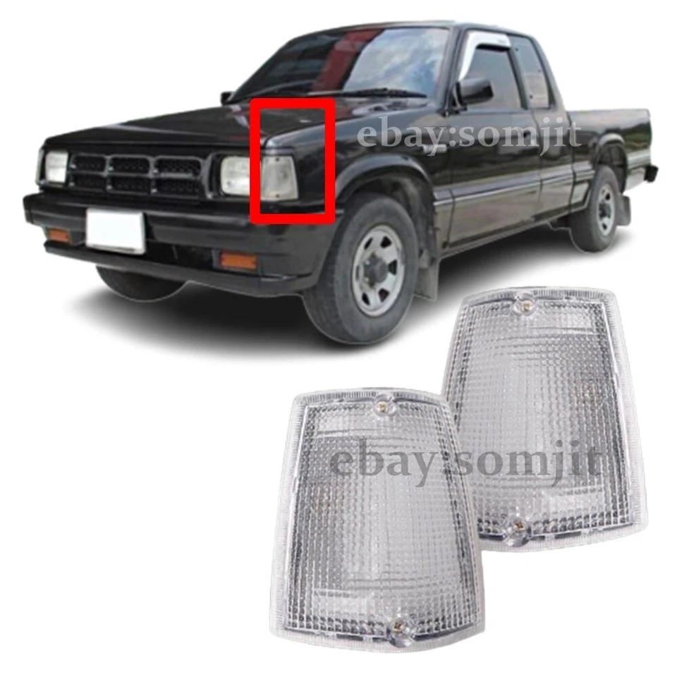 Par de luces de señal delanteras esquina para camioneta Mazda B2000 B2200 B2600, 1985-1998. Foto 2 de 4