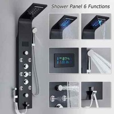 Stainless Steel LED Shower Panel Tower System Massage System with Body Jet Mixer