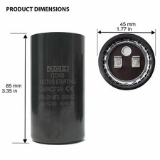 270-324 uF MFD 250V VAC Motor Start Capacitor Round 45x85mm CD60 AC Starting