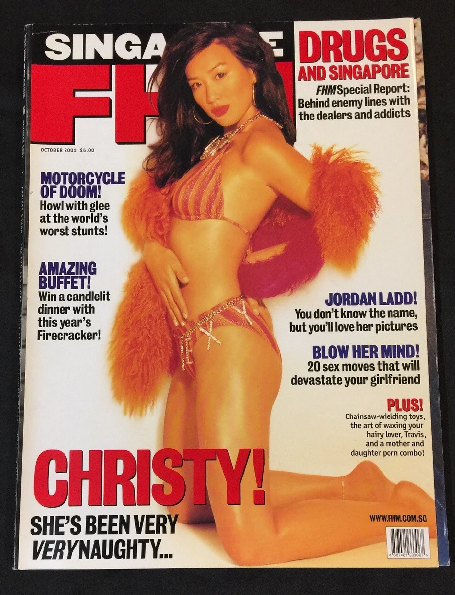 Asian Porn Magazines - 2001 Oct FHM Singapore adult magazine Christy Chung ,Asian contents , sexy  é¾éº—ç·¹ | eBay