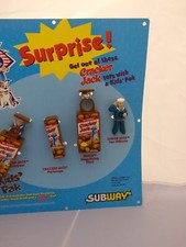 Cracker Jack 1999 vintage toys with Original Subway Store Display Card Old