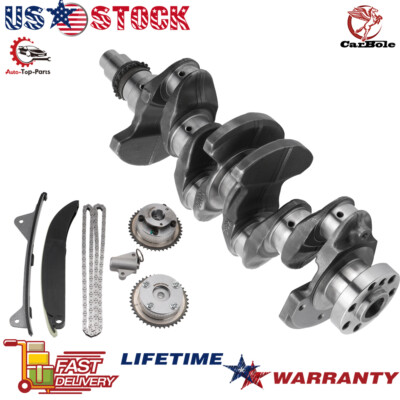 Crankshaft & Timing Chain Kit & VVT Gear Sprocket for 14-20 KIA 2.0L SOUL FORTE