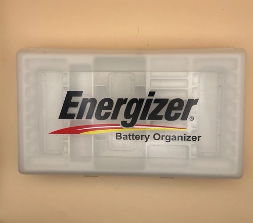 VINTAGE Energizer Battery Organizer Storage Case With Insert Tray 10 X 6