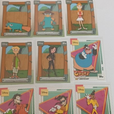 Topps Disney Trading Cards Lot Non-Sport Phineas Ferb Goofy Movie 30th
