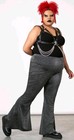 Killstar Wicked Weekender Flares Pants 4XL Grey Women New Goth Alternative — photo 4