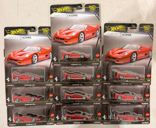 Hot Wheels Car Culture Premium Jbk56 Ferrari F50 Solid Pack Of 10