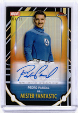Mister Fantastic Pedro Pascal 2026 Topps Finest Fantastic Four 4/10 NUMBER MATCH