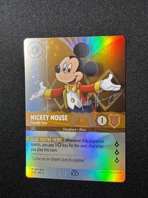 Mickey Mouse - Friendly Face (Alternate Art) 18/P1 Foil Disney100 Promos - NM