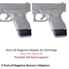 2-pack Mag-adapt 26-15 Magazine Sleeve Adapter For Glock 26 27 28 33
