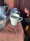Mikasa BALI HAI Creamer and Sugar Bowl w/ Lid L9405 w/ 4 Christopher Stuart Mugs — photo 2