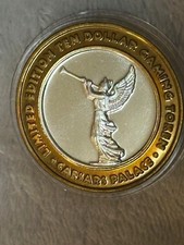 Caesar's Hotel Las Vegas Winged Trumpeter $10 .999 Silver Strike Token