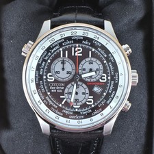 Citizen Eco-Drive WR100 World Time AT0361-06E Men's Chronograph Watch